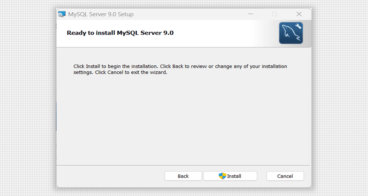 Ready to Install MySQL Server 9.0